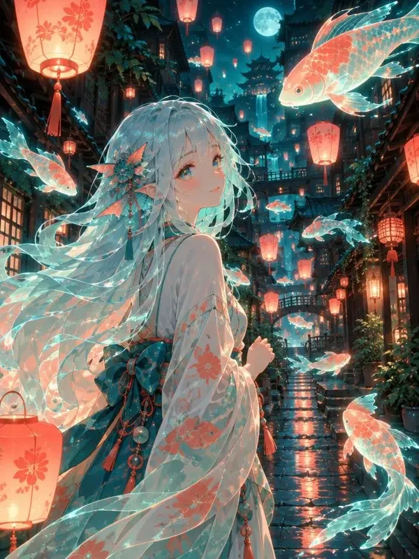 老街深处的锦鲤精封面